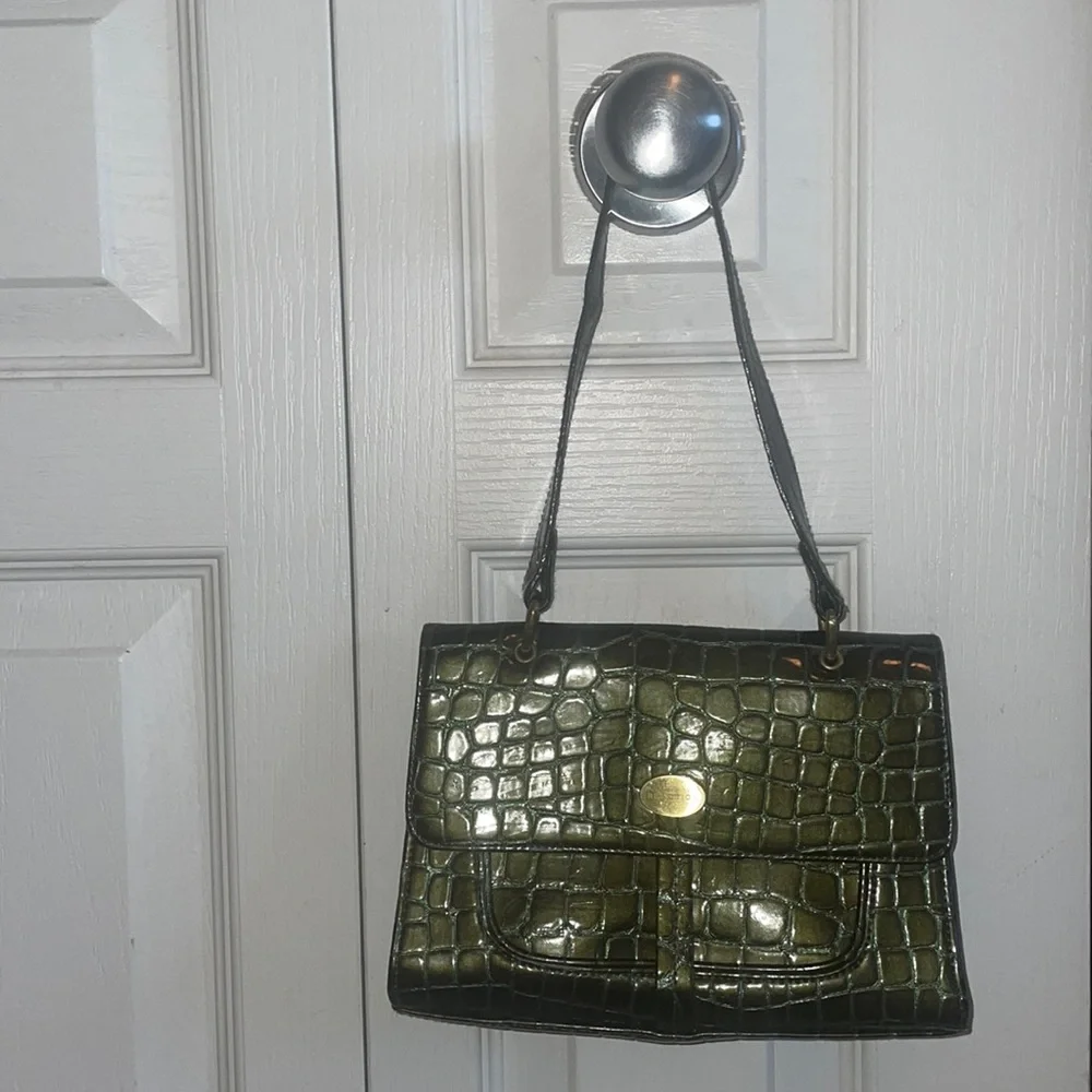 Kenneth Cole Crocodile Shoulder Small Mini Handbag - Picture 6 of 7